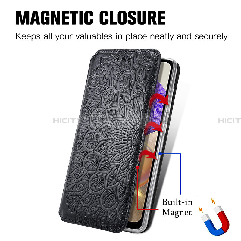 Coque Portefeuille Motif Fantaisie Livre Cuir Etui Clapet S01D pour Samsung Galaxy A32 5G Plus