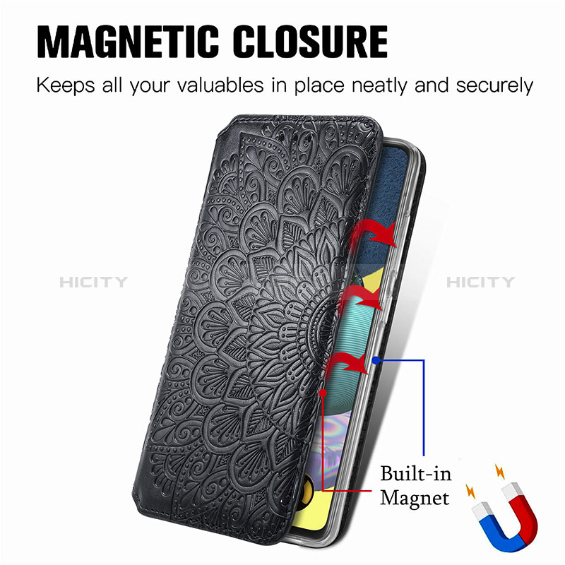 Coque Portefeuille Motif Fantaisie Livre Cuir Etui Clapet S01D pour Samsung Galaxy A51 4G Plus