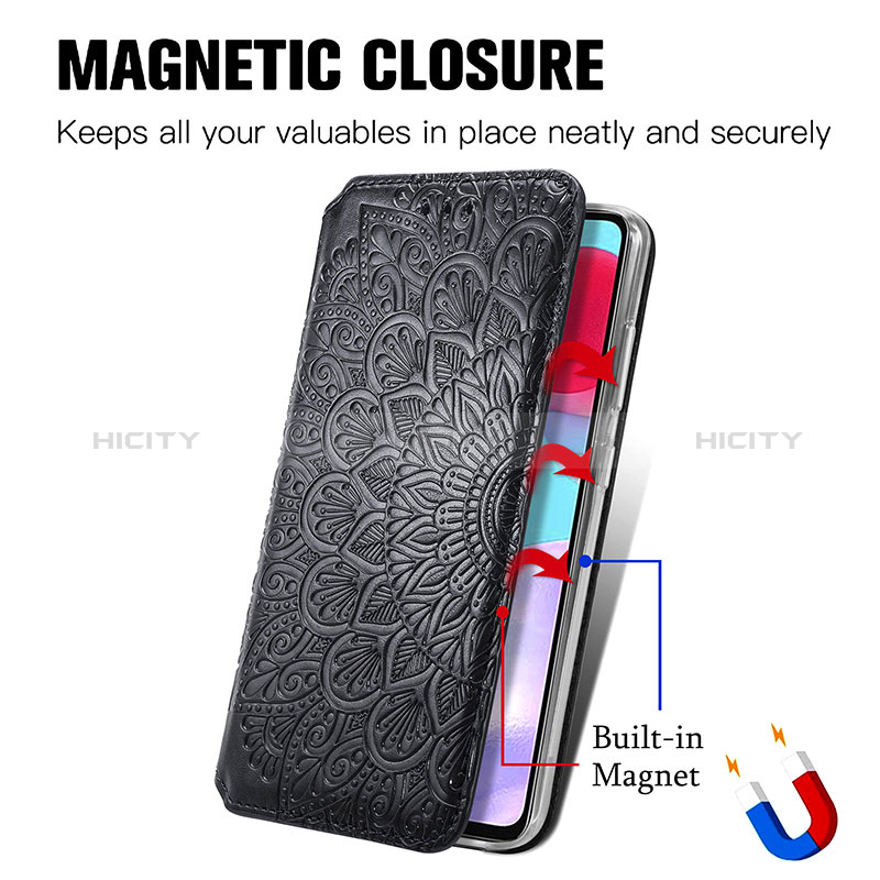 Coque Portefeuille Motif Fantaisie Livre Cuir Etui Clapet S01D pour Samsung Galaxy A52s 5G Plus