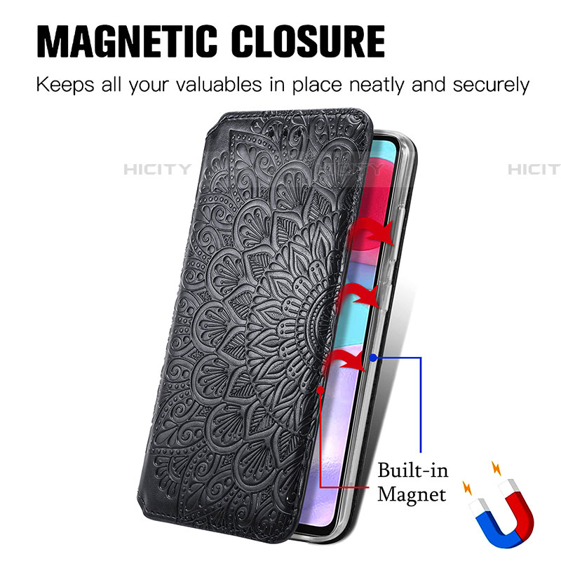 Coque Portefeuille Motif Fantaisie Livre Cuir Etui Clapet S01D pour Samsung Galaxy A72 4G Plus