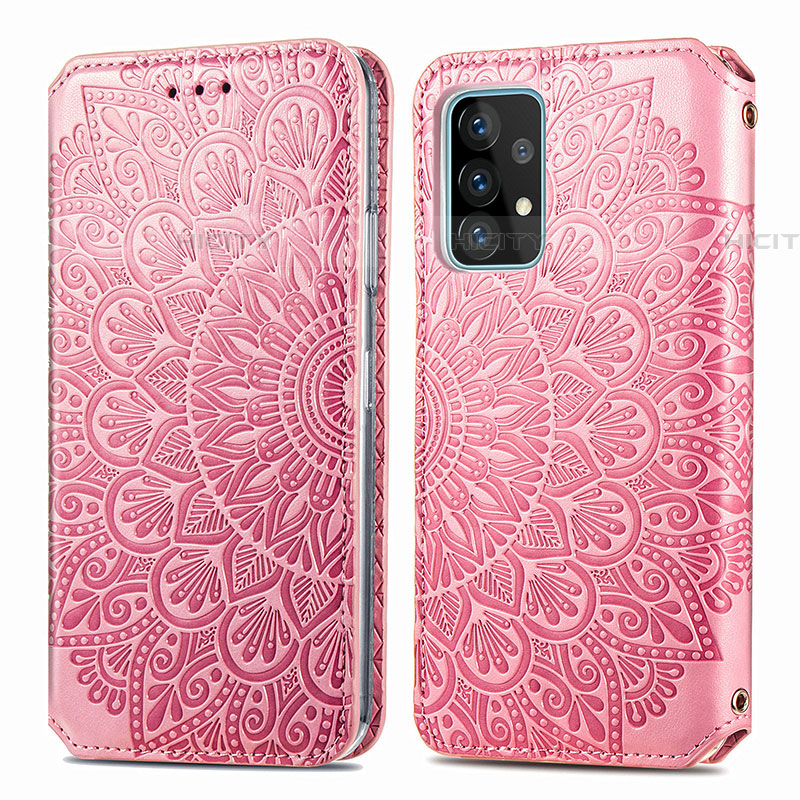 Coque Portefeuille Motif Fantaisie Livre Cuir Etui Clapet S01D pour Samsung Galaxy A72 4G Plus