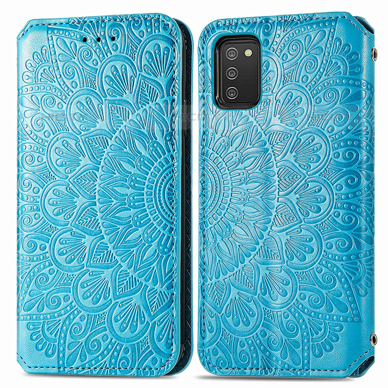 Coque Portefeuille Motif Fantaisie Livre Cuir Etui Clapet S01D pour Samsung Galaxy M02s Plus