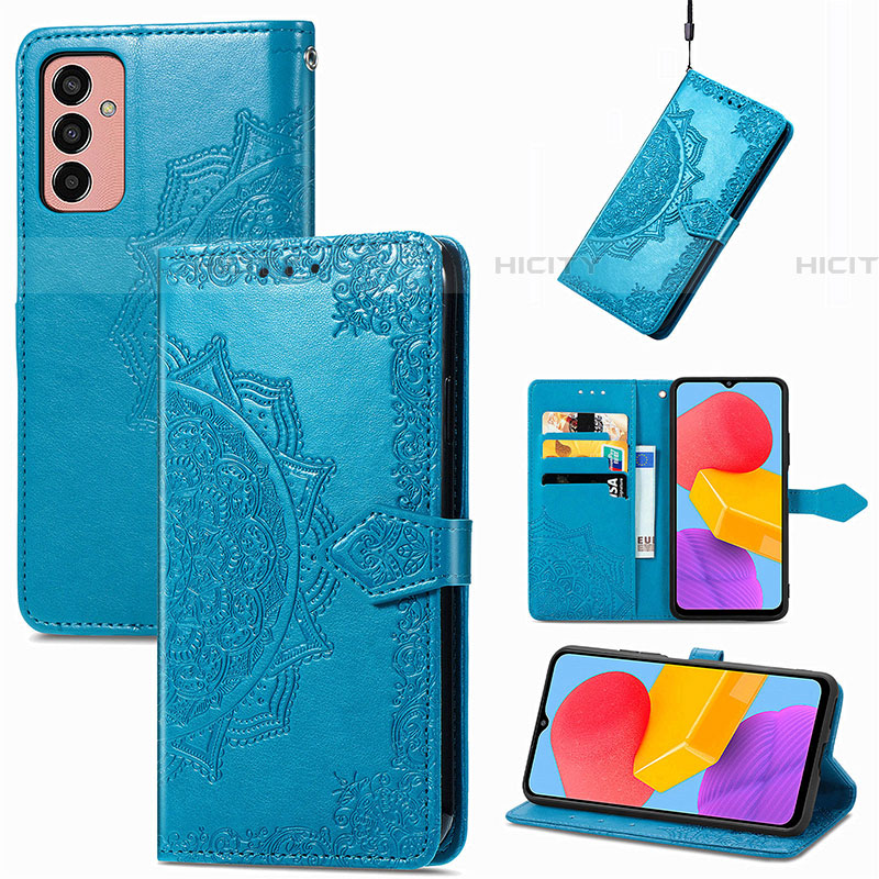 Coque Portefeuille Motif Fantaisie Livre Cuir Etui Clapet S01D pour Samsung Galaxy M13 4G Plus