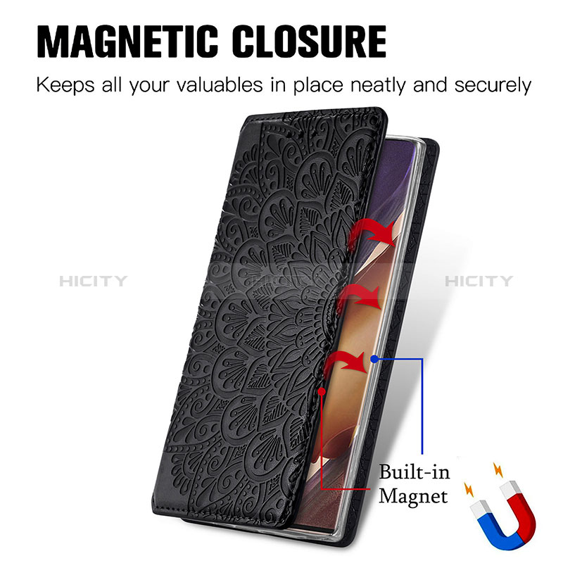 Coque Portefeuille Motif Fantaisie Livre Cuir Etui Clapet S01D pour Samsung Galaxy Note 20 5G Plus