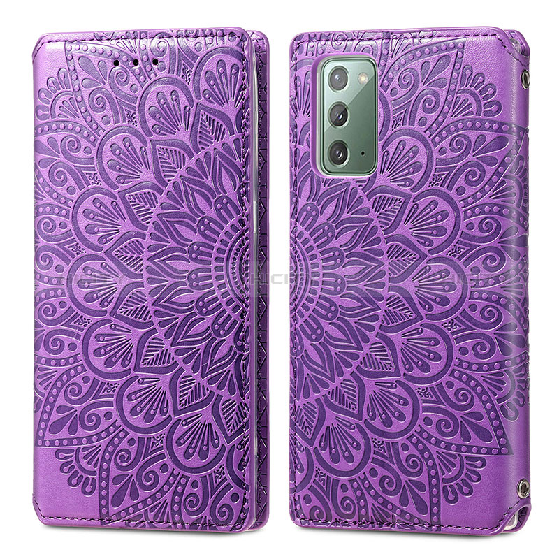 Coque Portefeuille Motif Fantaisie Livre Cuir Etui Clapet S01D pour Samsung Galaxy Note 20 5G Plus