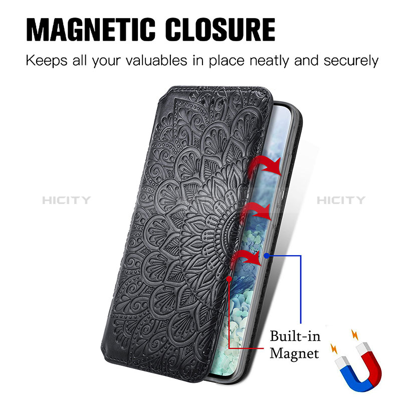 Coque Portefeuille Motif Fantaisie Livre Cuir Etui Clapet S01D pour Samsung Galaxy S20 Plus Plus