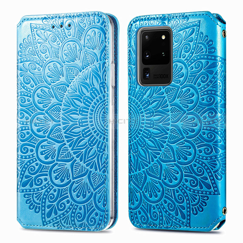 Coque Portefeuille Motif Fantaisie Livre Cuir Etui Clapet S01D pour Samsung Galaxy S20 Ultra 5G Plus