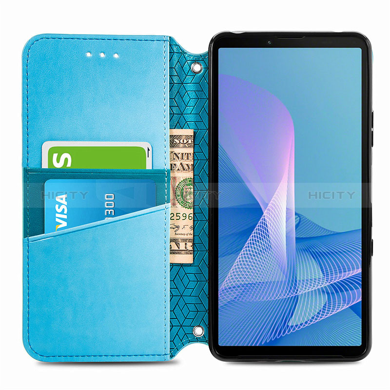 Coque Portefeuille Motif Fantaisie Livre Cuir Etui Clapet S01D pour Sony Xperia 10 III Plus