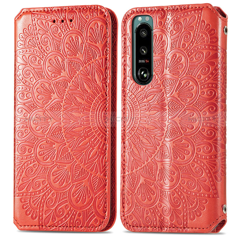 Coque Portefeuille Motif Fantaisie Livre Cuir Etui Clapet S01D pour Sony Xperia 5 III Plus