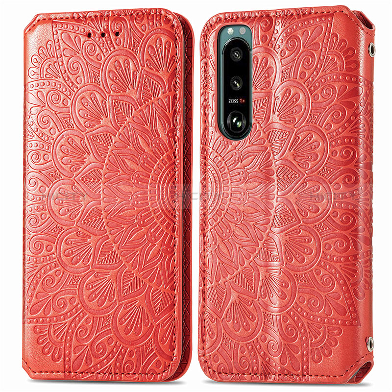 Coque Portefeuille Motif Fantaisie Livre Cuir Etui Clapet S01D pour Sony Xperia 5 IV Plus