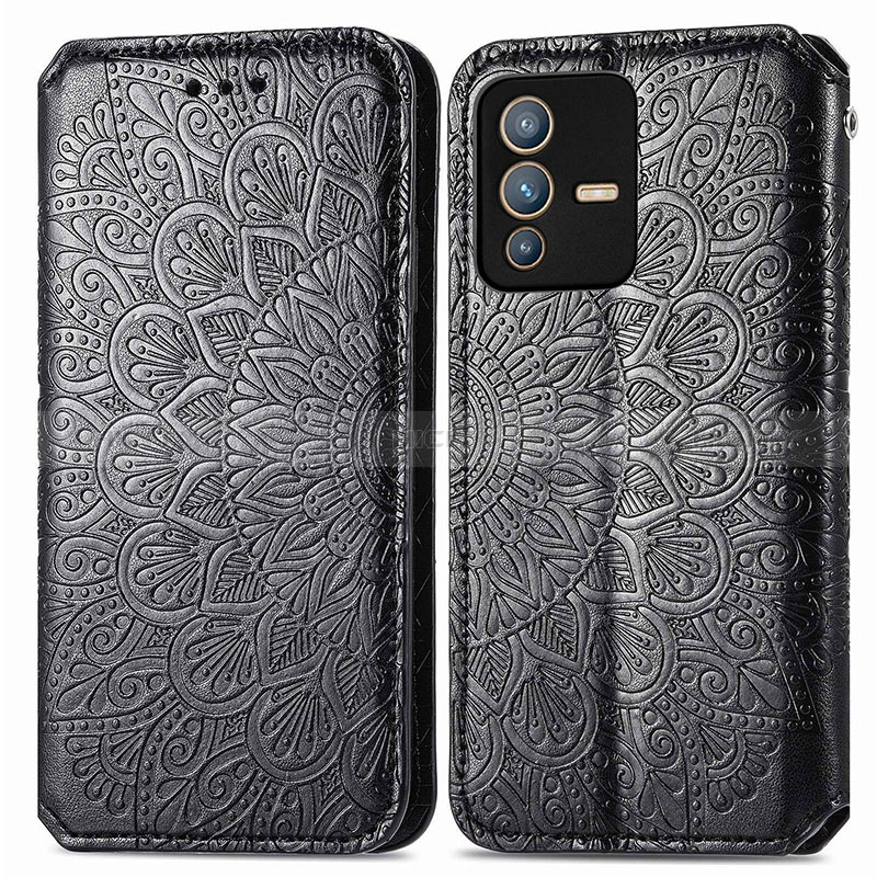 Coque Portefeuille Motif Fantaisie Livre Cuir Etui Clapet S01D pour Vivo V23 5G Plus