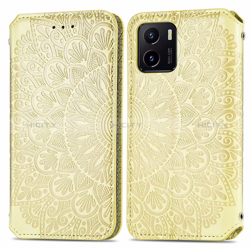 Coque Portefeuille Motif Fantaisie Livre Cuir Etui Clapet S01D pour Vivo Y15A Plus