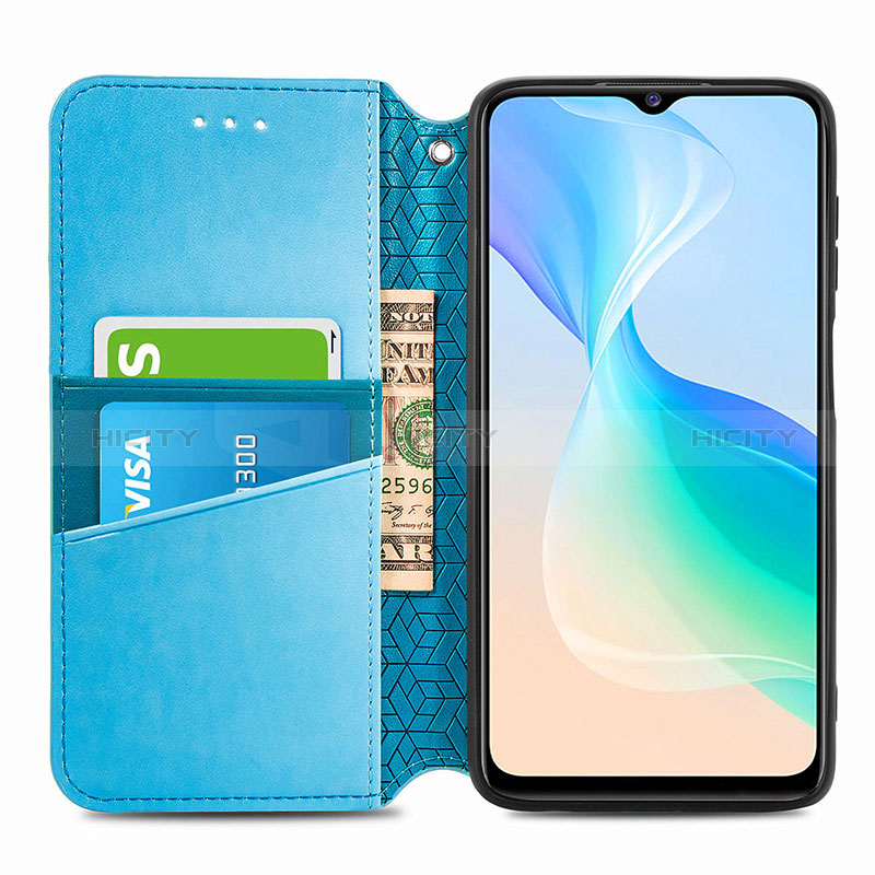 Coque Portefeuille Motif Fantaisie Livre Cuir Etui Clapet S01D pour Vivo Y76 5G Plus