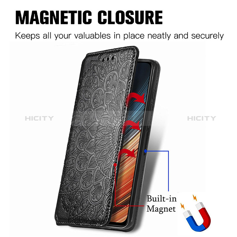 Coque Portefeuille Motif Fantaisie Livre Cuir Etui Clapet S01D pour Xiaomi Poco F4 5G Plus