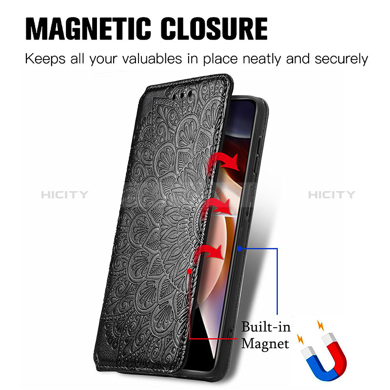 Coque Portefeuille Motif Fantaisie Livre Cuir Etui Clapet S01D pour Xiaomi Poco X4 NFC Plus