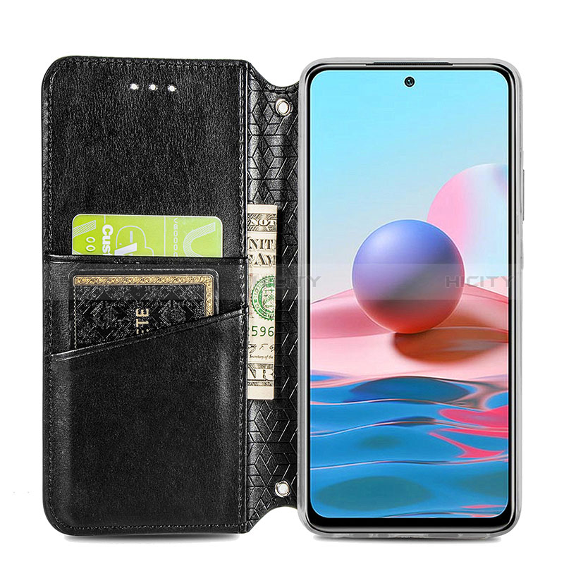 Coque Portefeuille Motif Fantaisie Livre Cuir Etui Clapet S01D pour Xiaomi Redmi Note 10 4G Plus