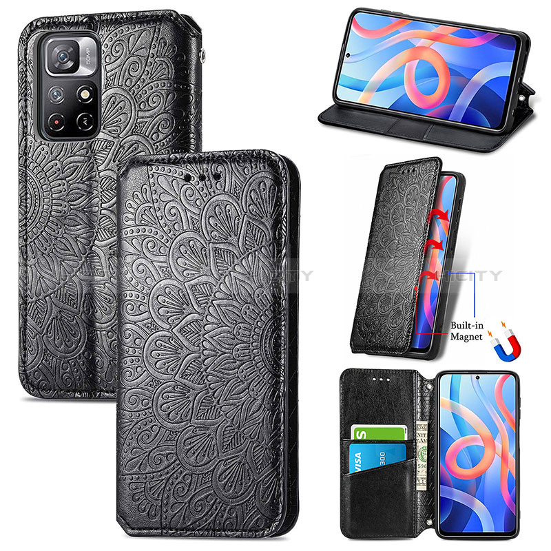 Coque Portefeuille Motif Fantaisie Livre Cuir Etui Clapet S01D pour Xiaomi Redmi Note 11T 5G Plus