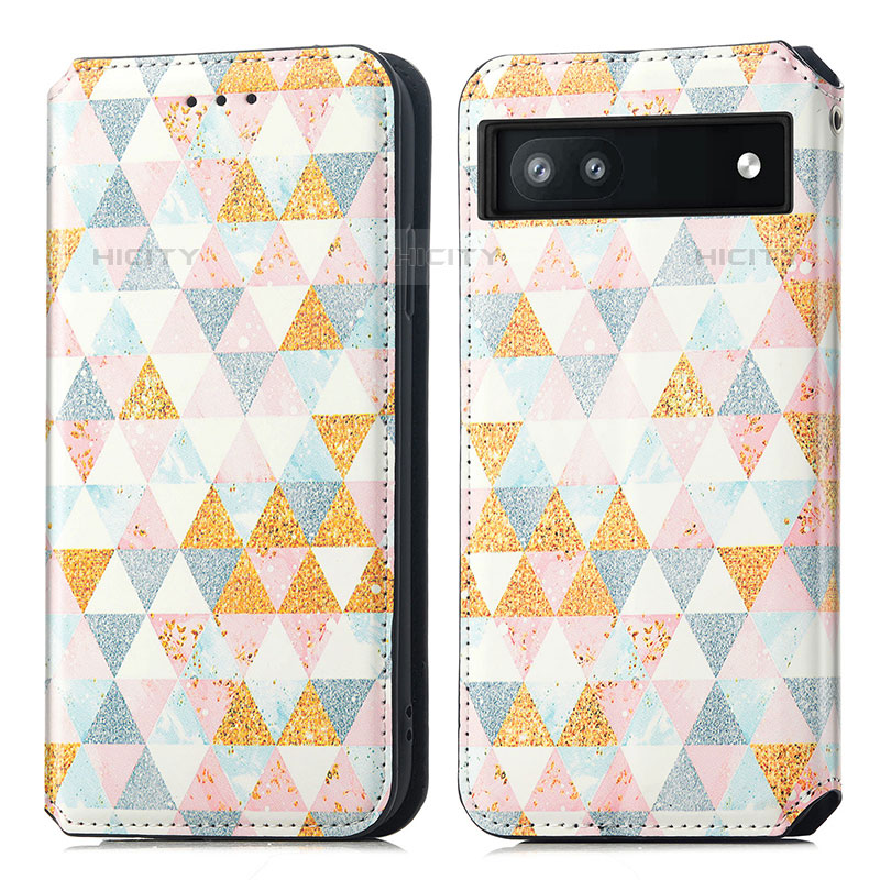 Coque Portefeuille Motif Fantaisie Livre Cuir Etui Clapet S02D pour Google Pixel 6a 5G Plus