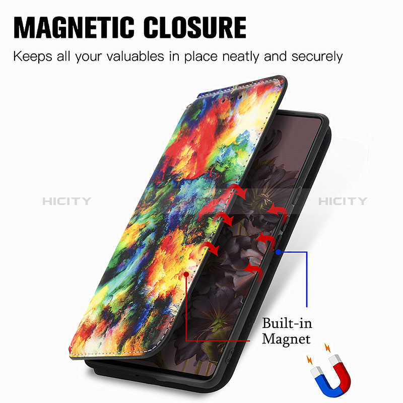 Coque Portefeuille Motif Fantaisie Livre Cuir Etui Clapet S02D pour Google Pixel 7 5G Plus