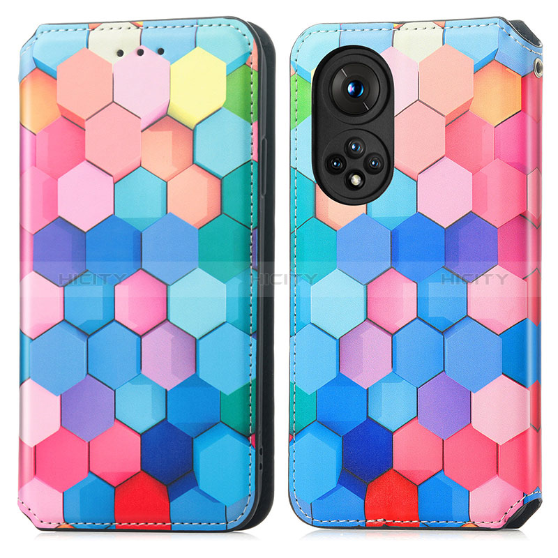 Coque Portefeuille Motif Fantaisie Livre Cuir Etui Clapet S02D pour Huawei Honor 50 5G Plus