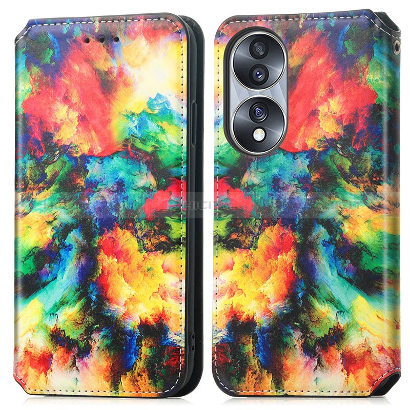 Coque Portefeuille Motif Fantaisie Livre Cuir Etui Clapet S02D pour Huawei Honor 70 5G Mixte Plus