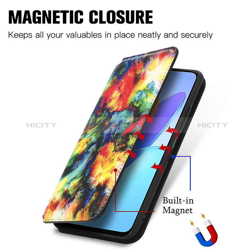 Coque Portefeuille Motif Fantaisie Livre Cuir Etui Clapet S02D pour Huawei Honor 70 Lite 5G Plus