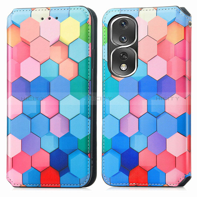 Coque Portefeuille Motif Fantaisie Livre Cuir Etui Clapet S02D pour Huawei Honor 80 Pro Flat 5G Plus