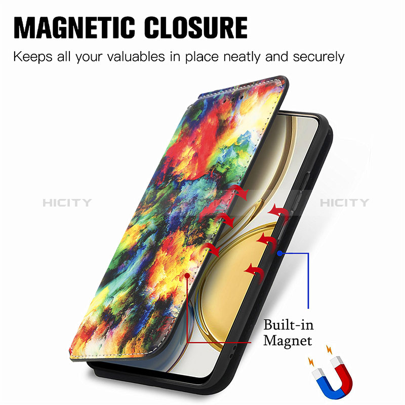 Coque Portefeuille Motif Fantaisie Livre Cuir Etui Clapet S02D pour Huawei Honor Magic4 Lite 5G Plus