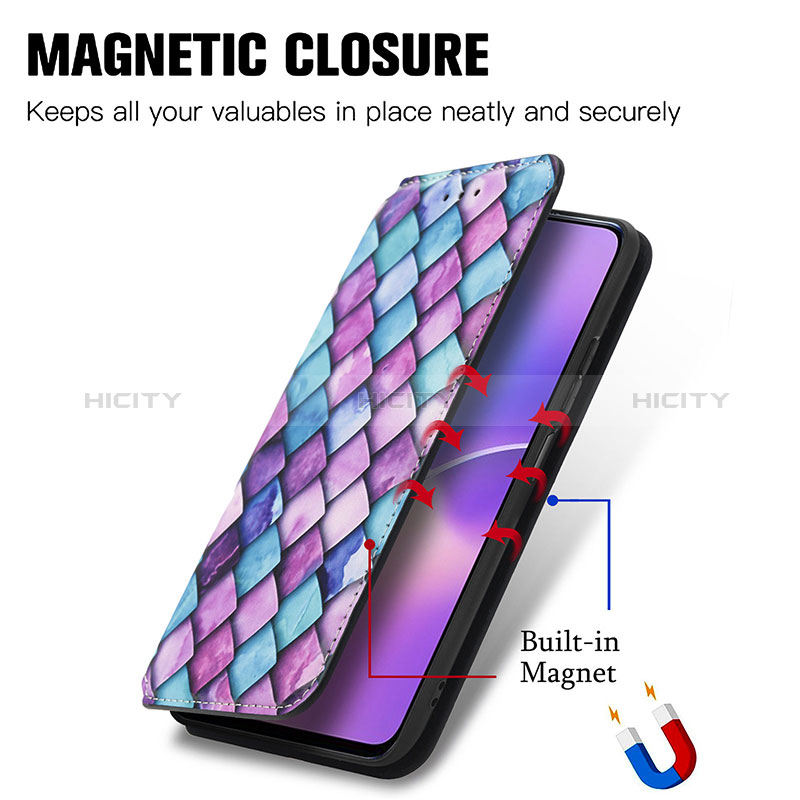 Coque Portefeuille Motif Fantaisie Livre Cuir Etui Clapet S02D pour Huawei Honor X30i Plus