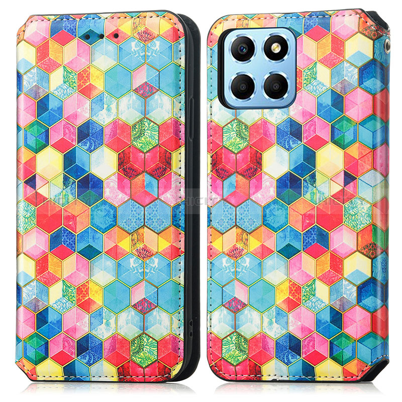 Coque Portefeuille Motif Fantaisie Livre Cuir Etui Clapet S02D pour Huawei Honor X6 5G Plus