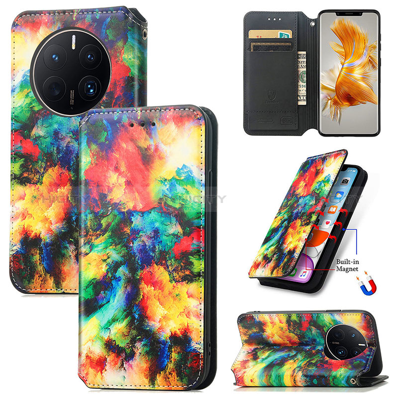 Coque Portefeuille Motif Fantaisie Livre Cuir Etui Clapet S02D pour Huawei Mate 50 Pro Plus