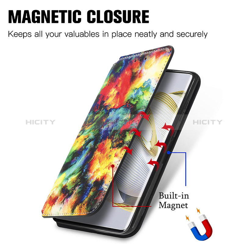 Coque Portefeuille Motif Fantaisie Livre Cuir Etui Clapet S02D pour Huawei Nova 10 SE Plus