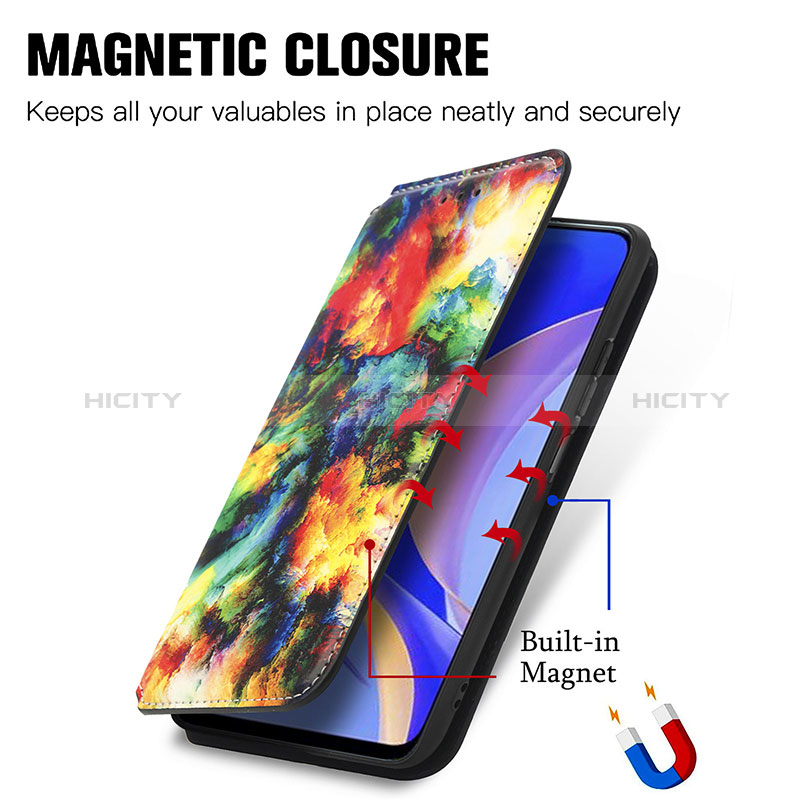 Coque Portefeuille Motif Fantaisie Livre Cuir Etui Clapet S02D pour Huawei Nova Y90 Plus