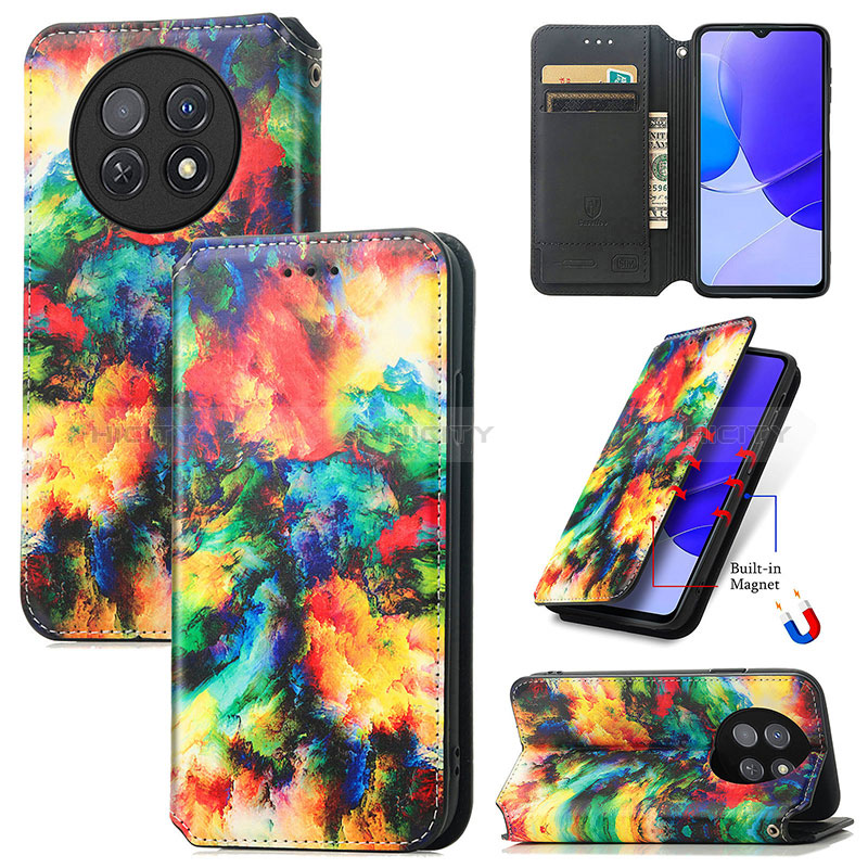 Coque Portefeuille Motif Fantaisie Livre Cuir Etui Clapet S02D pour Huawei Nova Y91 Plus