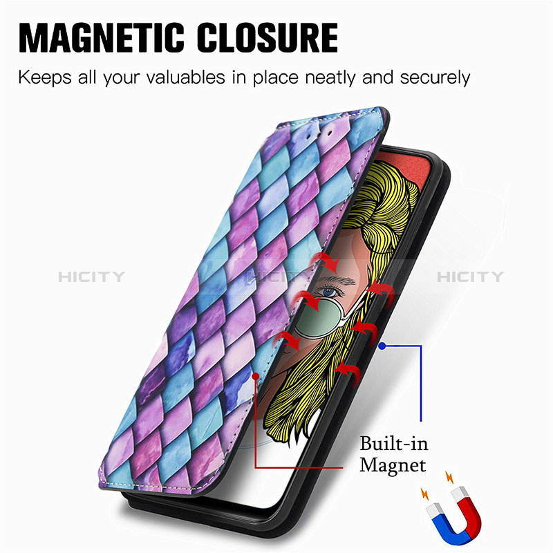 Coque Portefeuille Motif Fantaisie Livre Cuir Etui Clapet S02D pour Huawei P Smart Z (2019) Plus