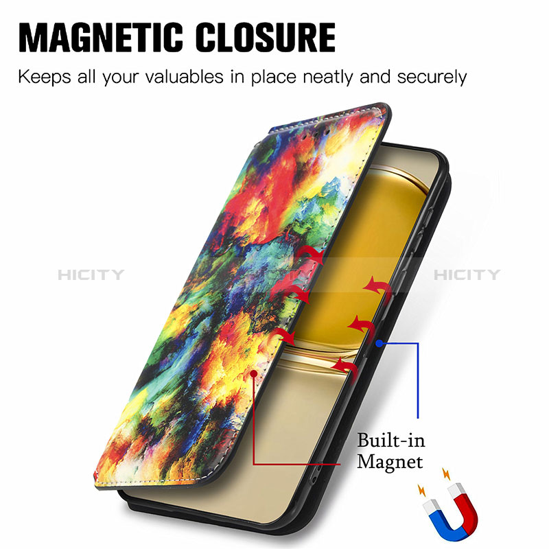 Coque Portefeuille Motif Fantaisie Livre Cuir Etui Clapet S02D pour Huawei P50 Plus