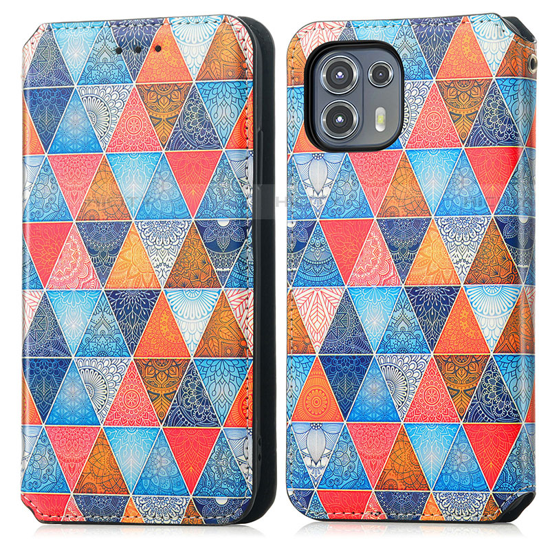 Coque Portefeuille Motif Fantaisie Livre Cuir Etui Clapet S02D pour Motorola Moto Edge 20 Lite 5G Plus