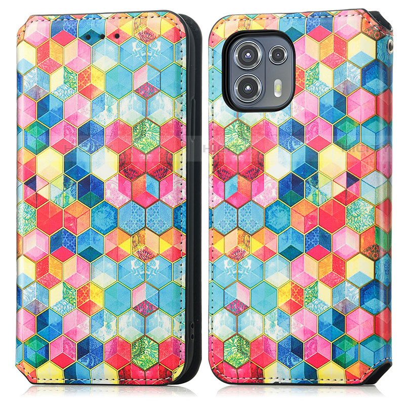 Coque Portefeuille Motif Fantaisie Livre Cuir Etui Clapet S02D pour Motorola Moto Edge 20 Lite 5G Plus