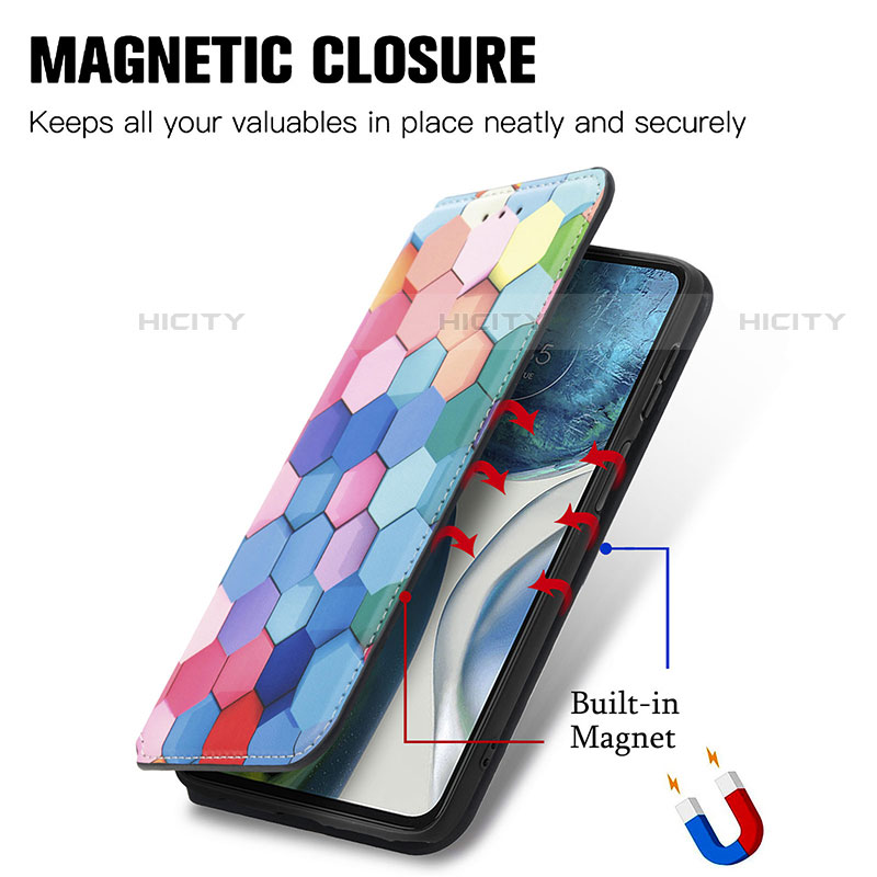 Coque Portefeuille Motif Fantaisie Livre Cuir Etui Clapet S02D pour Motorola Moto Edge (2022) 5G Plus