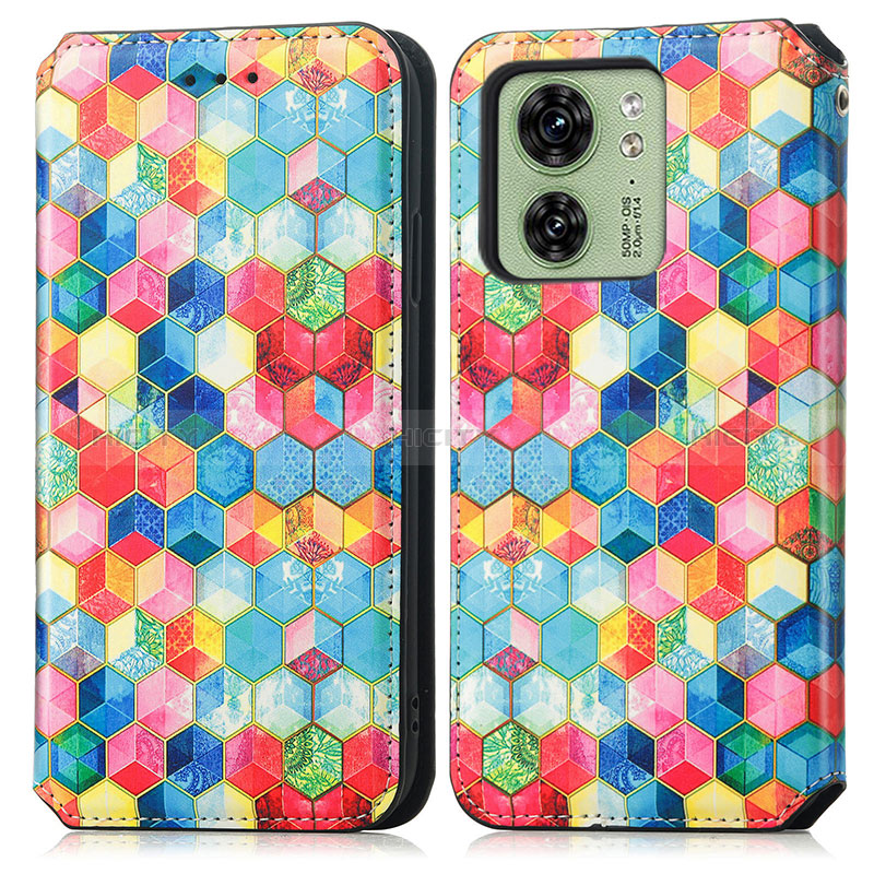 Coque Portefeuille Motif Fantaisie Livre Cuir Etui Clapet S02D pour Motorola Moto Edge (2023) 5G Plus