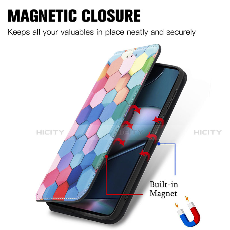 Coque Portefeuille Motif Fantaisie Livre Cuir Etui Clapet S02D pour Motorola Moto Edge 30 Pro 5G Plus