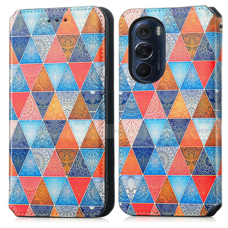 Coque Portefeuille Motif Fantaisie Livre Cuir Etui Clapet S02D pour Motorola Moto Edge 30 Pro 5G Plus