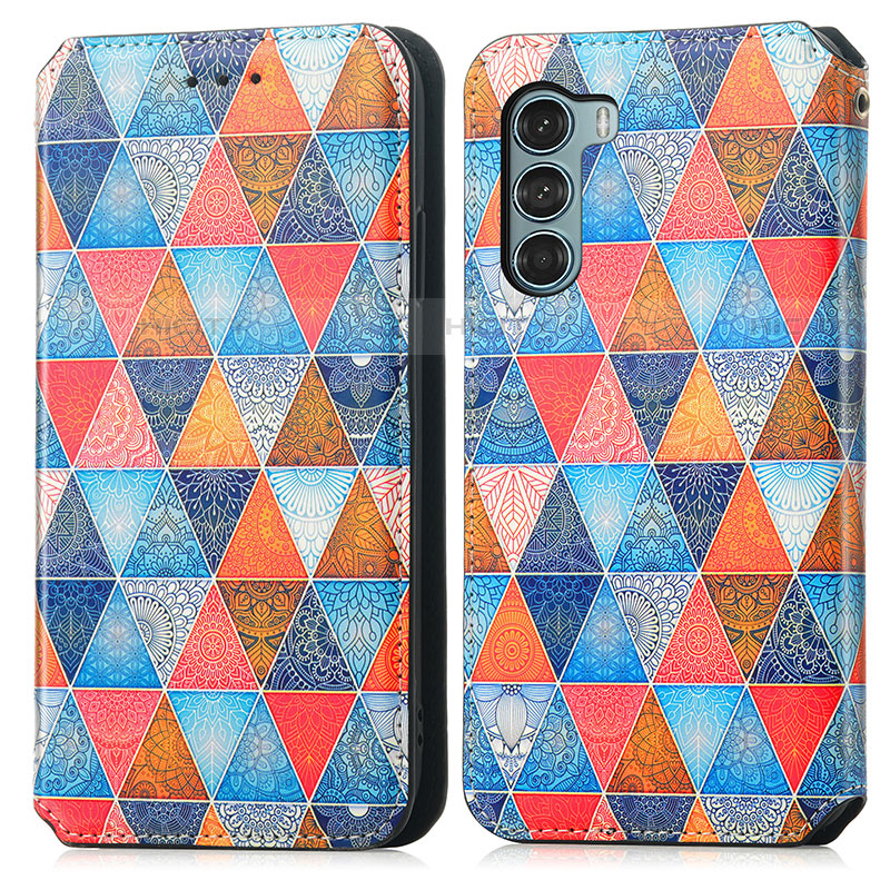 Coque Portefeuille Motif Fantaisie Livre Cuir Etui Clapet S02D pour Motorola Moto Edge S30 5G Plus