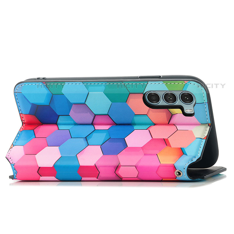 Coque Portefeuille Motif Fantaisie Livre Cuir Etui Clapet S02D pour Motorola Moto Edge S30 5G Plus