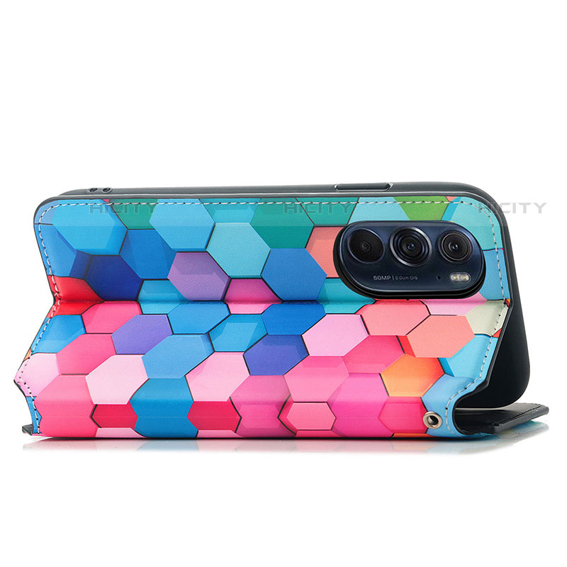 Coque Portefeuille Motif Fantaisie Livre Cuir Etui Clapet S02D pour Motorola Moto Edge X30 5G Plus