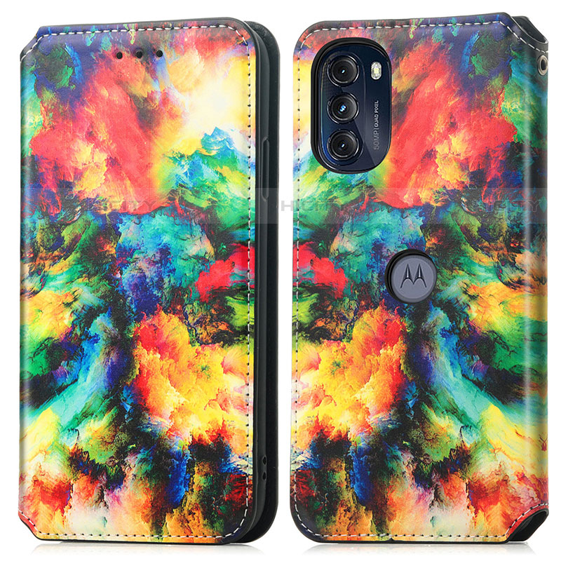 Coque Portefeuille Motif Fantaisie Livre Cuir Etui Clapet S02D pour Motorola Moto G 5G (2022) Plus