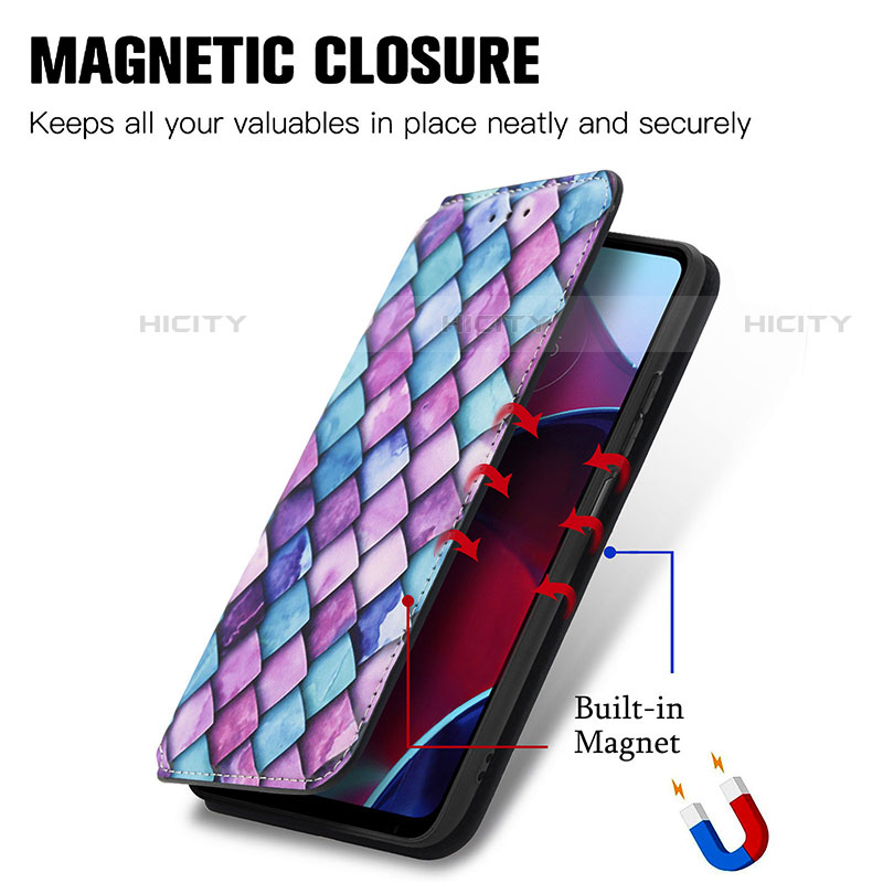 Coque Portefeuille Motif Fantaisie Livre Cuir Etui Clapet S02D pour Motorola Moto G Stylus (2022) 4G Plus