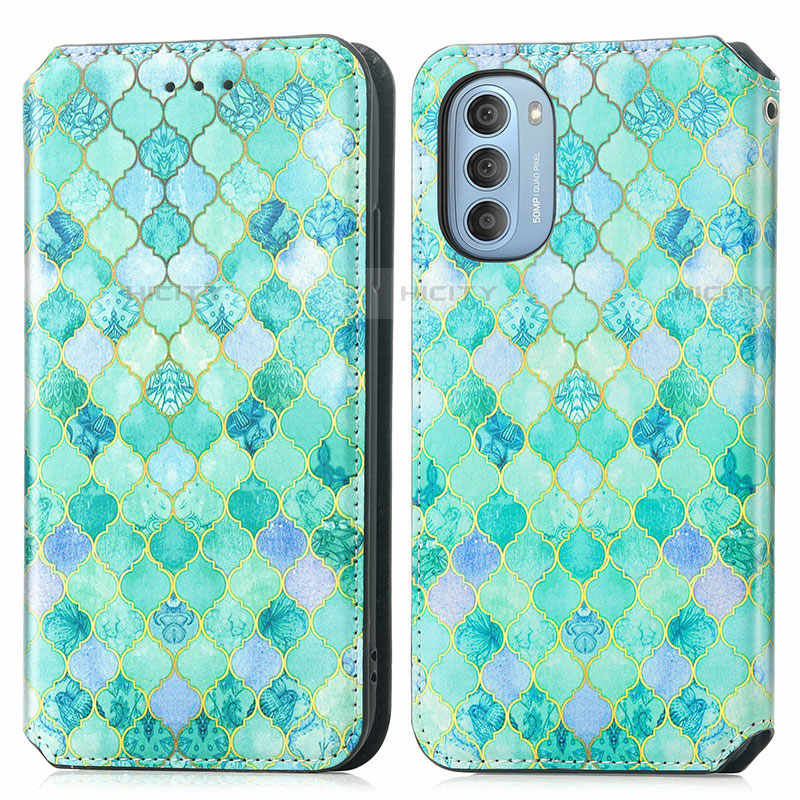 Coque Portefeuille Motif Fantaisie Livre Cuir Etui Clapet S02D pour Motorola Moto G51 5G Plus