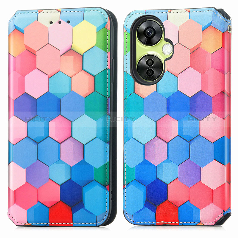 Coque Portefeuille Motif Fantaisie Livre Cuir Etui Clapet S02D pour OnePlus Nord CE 3 Lite 5G Colorful Plus