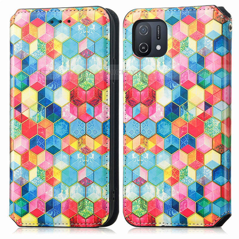 Coque Portefeuille Motif Fantaisie Livre Cuir Etui Clapet S02D pour Oppo A16K Mixte Plus